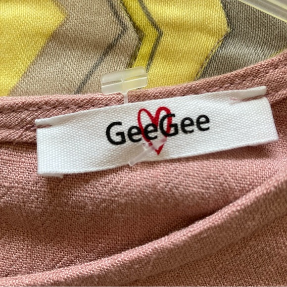 GeeGee Light Dust Pink Babydoll Dress | New No Tags | Size M - Picture 6 of 9